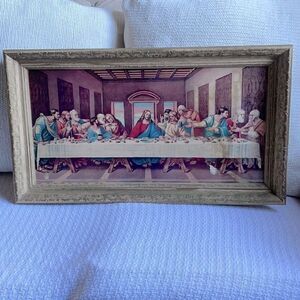 “The Last Supper” by Leonardo Da Vinci Framed Print